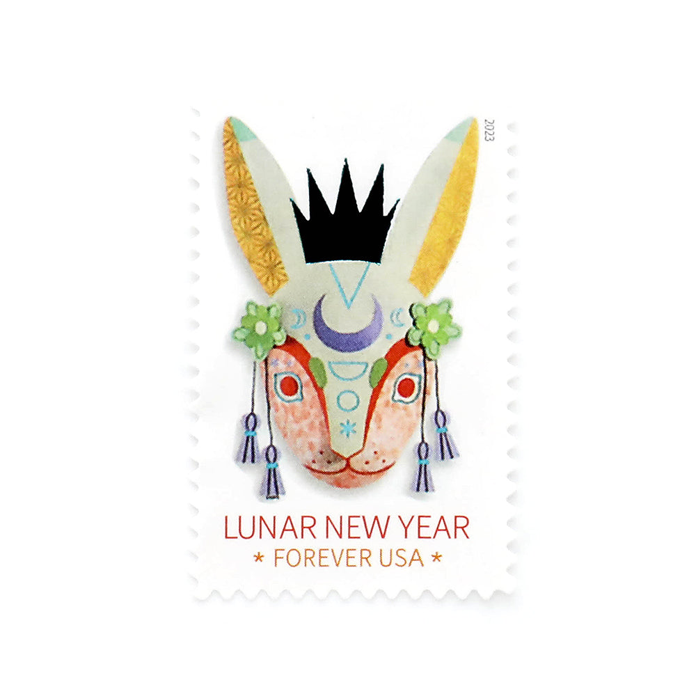 2023 US First-Class Forever Stamp - Lunar New Year: Year of the Rabbit ...