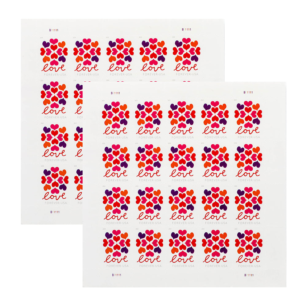 2019 US Heart Blossom Forever First-Class Postage Stamps Wedding