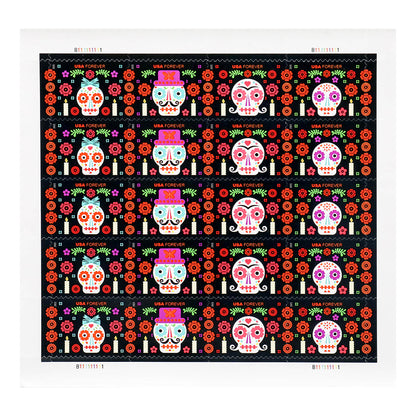 2021 US Day of the Dead Forever Stamps
