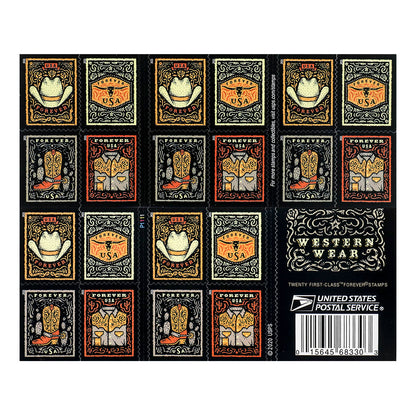 2021 First-Class Forever Stamps - Western Wear
