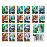 Load image into Gallery viewer, 2023 US Snow Globes Christmas Forever Stamps Book