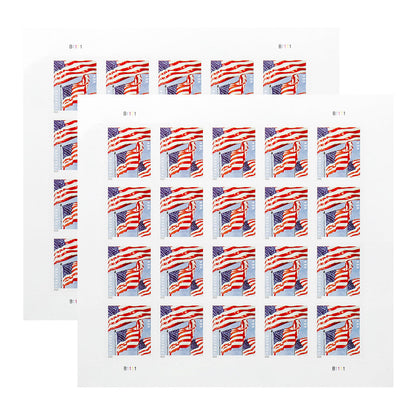 Panes U.S. Flags 2022 Forever Stamps