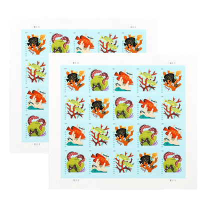 2019 US Coral Reefs Postcard Stamps