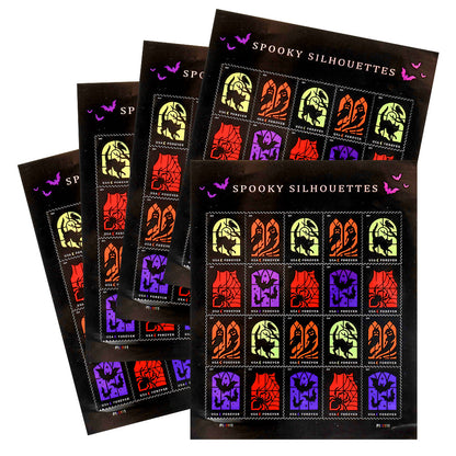 2019 US Spooky Silhouettes Forever Stamps