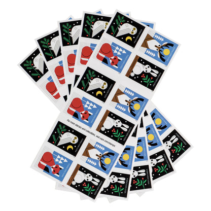 2023 Winter Woodland Animals Forever First Class Postage Stamps